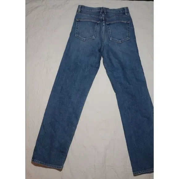 SLVRLAKE high rise straight leg worn in jeans sz 27 - Picture 7 of 9
